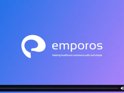 Video thumbnail entitled: "Emporos Making healthcare commerce safe and simple."